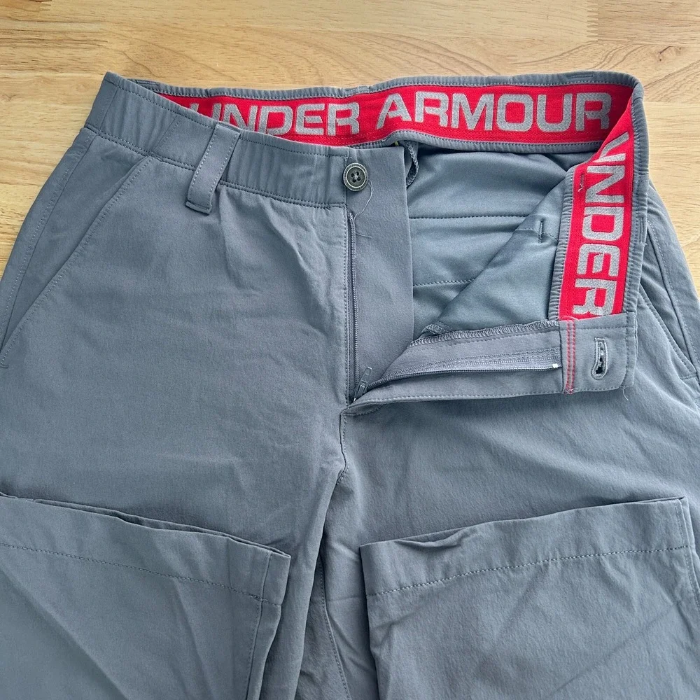 Under Armour Drive Golf‎ Pants Mens 30x30 Loose Wicking Polyester Stretch Gray